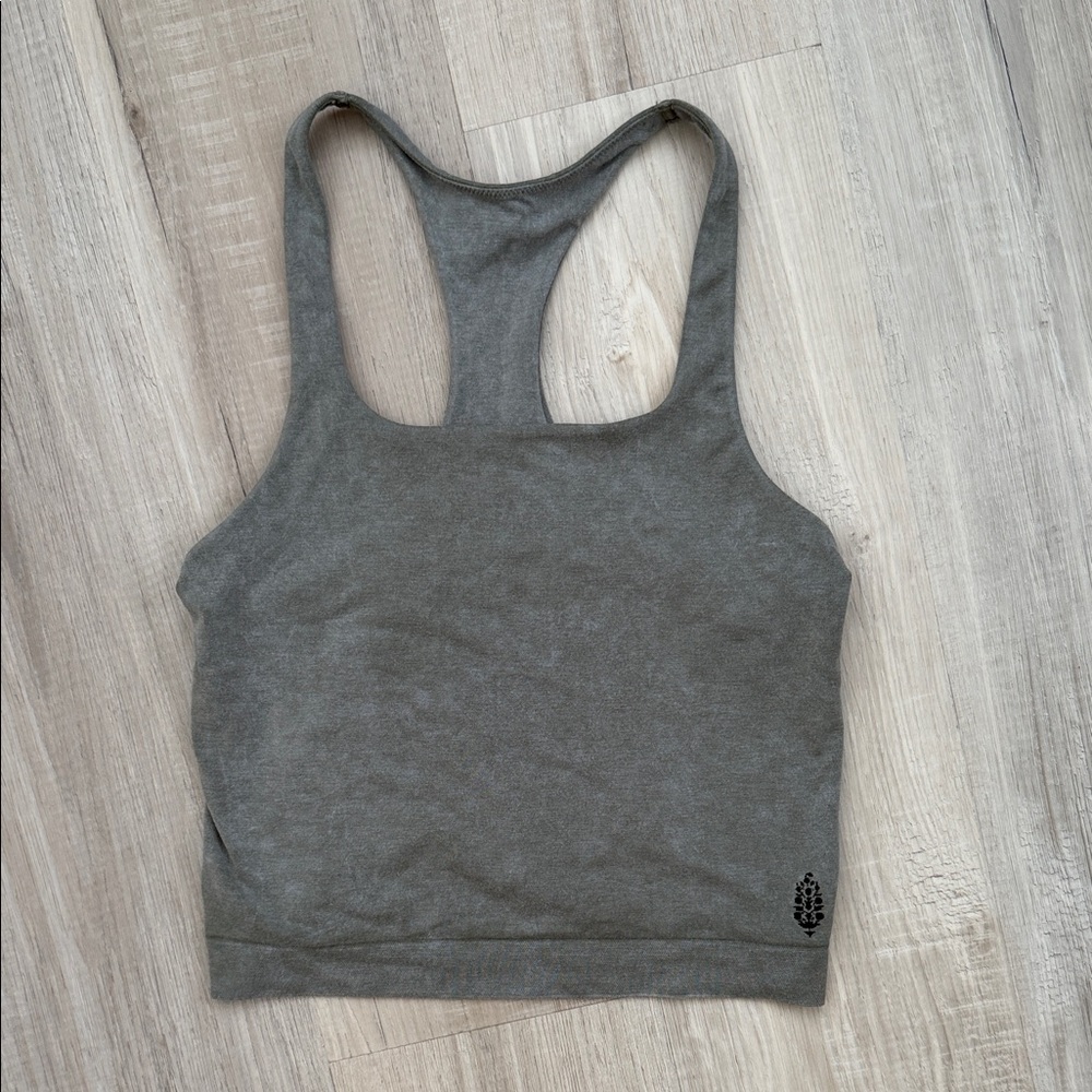 Go To Smooth Square Neck Cami in dark grey
